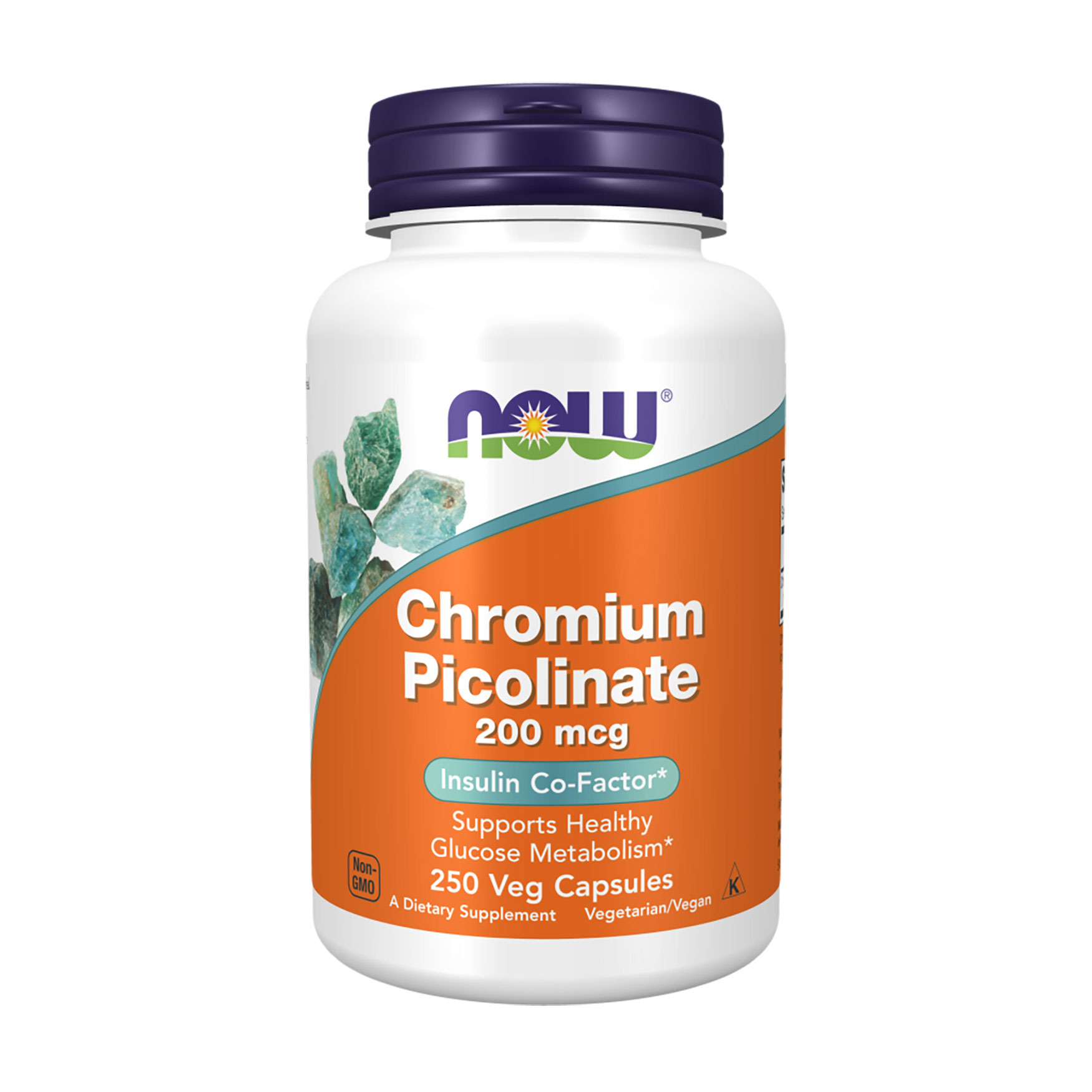 Піколінат хрому NOW foods Chromium Picolinate 200 мкг, 250 капсул