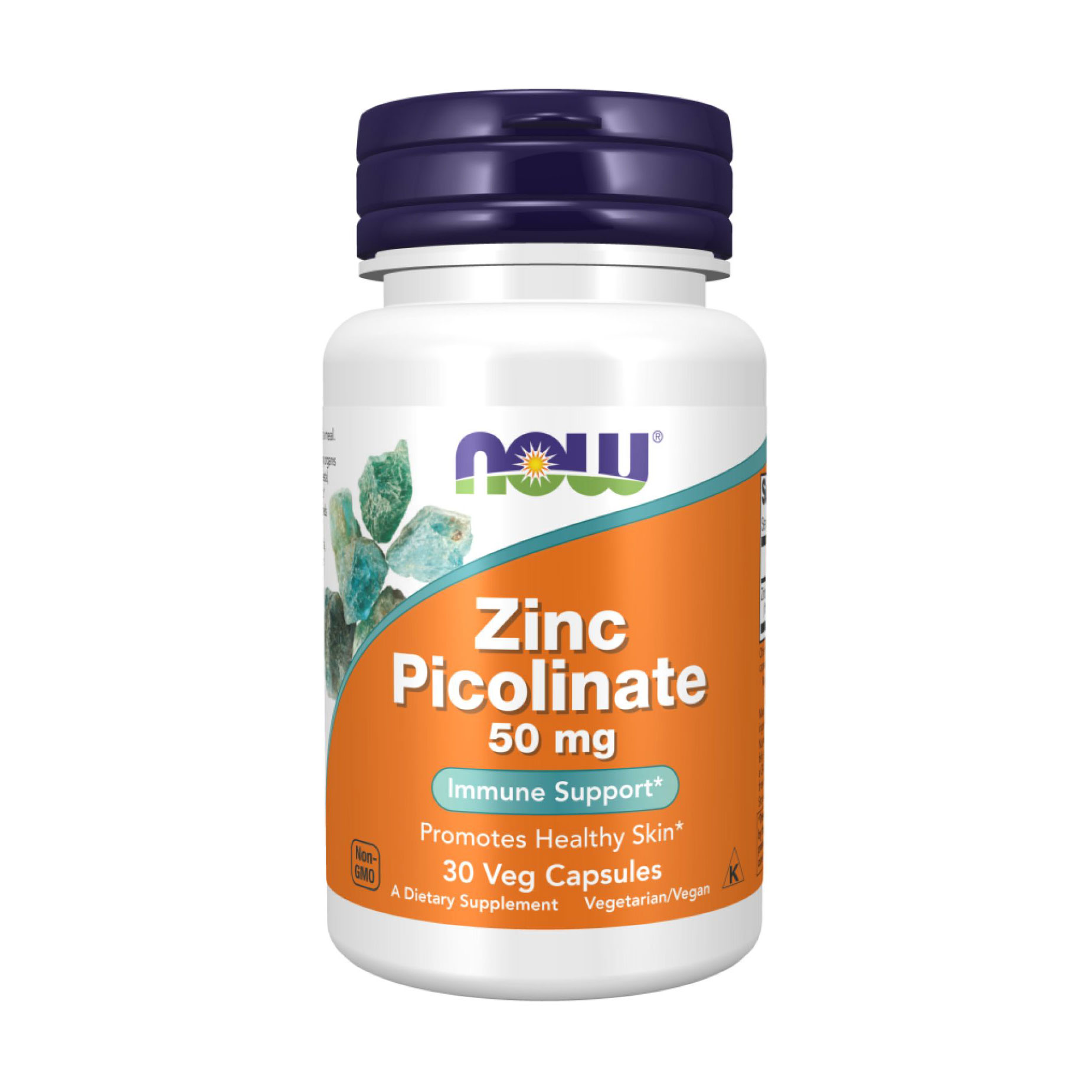 Цинк піколінат NOW foods Zinc Picolinate 50 мг, 30 вегетаріанських капсул